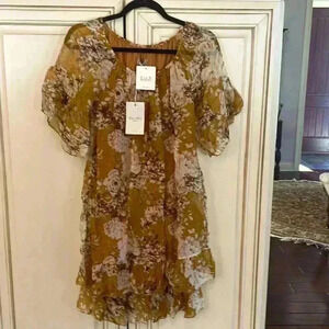 NWT Elena Baldi silk blend dress size XS